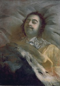 Peter I (1672-1725) de Grote op zijn sterfbed, 1725